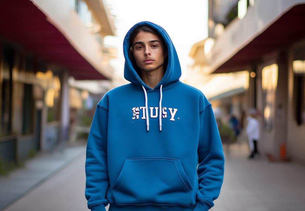 Stussy Sudadera Azul Marino: Oferta Especial para Deportistas y Amantes de la Moda en Guadalajara