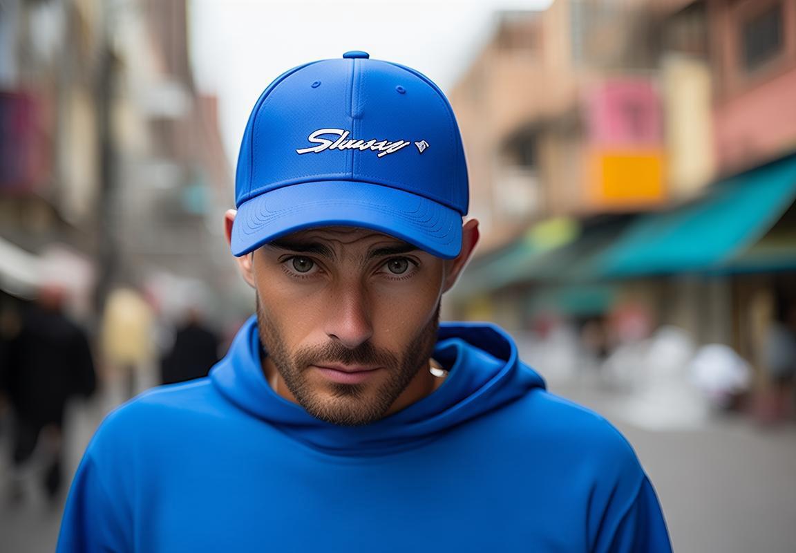 Gorra Stussy Azul para Hombres: Running y Estilo con la Marca Stussy