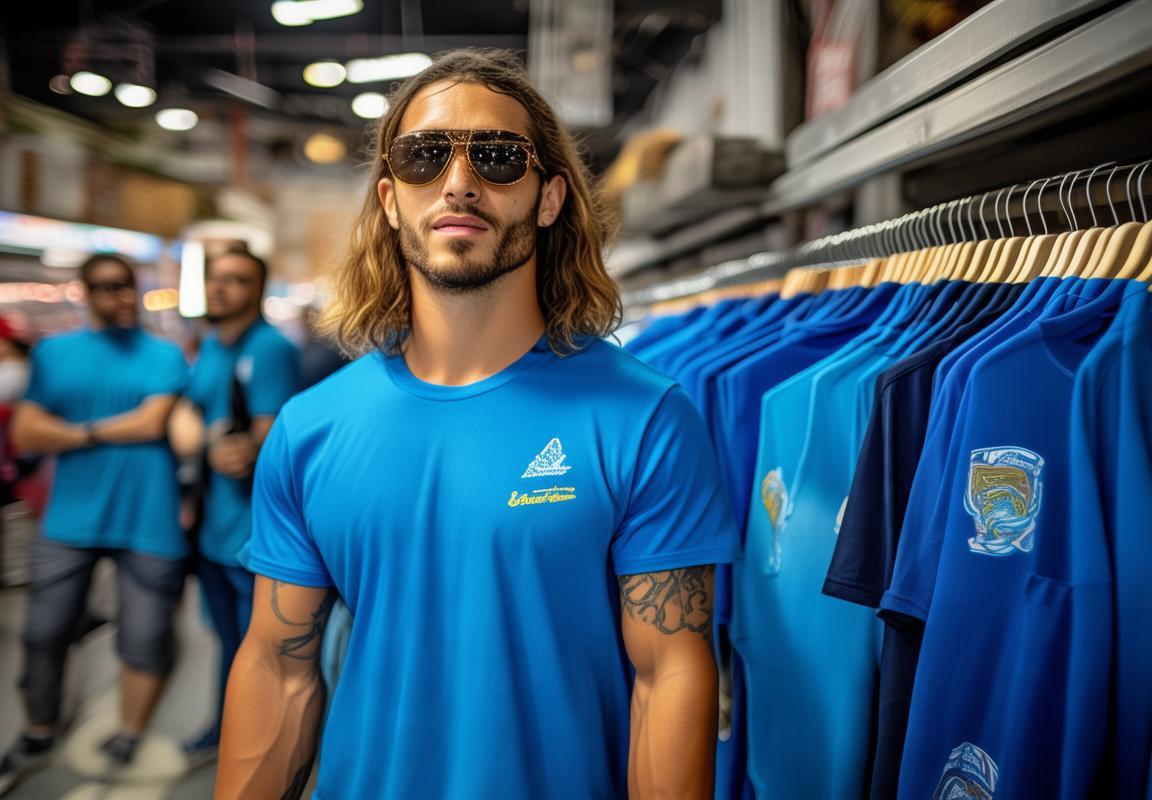 Oferta Exclusiva: Playera Stussy Azul para Hombres con Descuento - Running y Alo Stussy