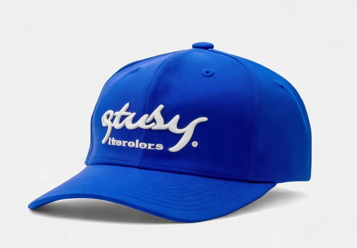 Gorra Stussy Azul para Hombres: Running y Estilo con la Marca Stussy