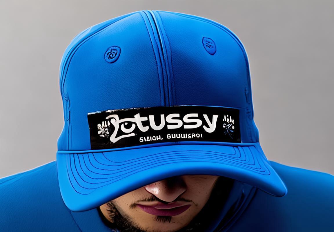 Gorra Stussy Azul para Hombres: Running y Estilo con la Marca Stussy